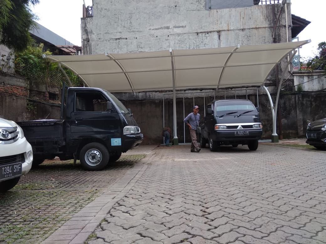 Kanopi Membran Jember untuk Area Parkir