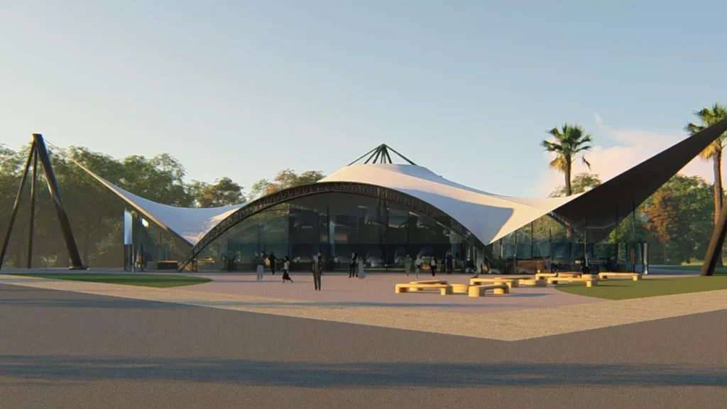 Keunggulan Desain 3D Kanopi Membran Sebelum Fabrikasi